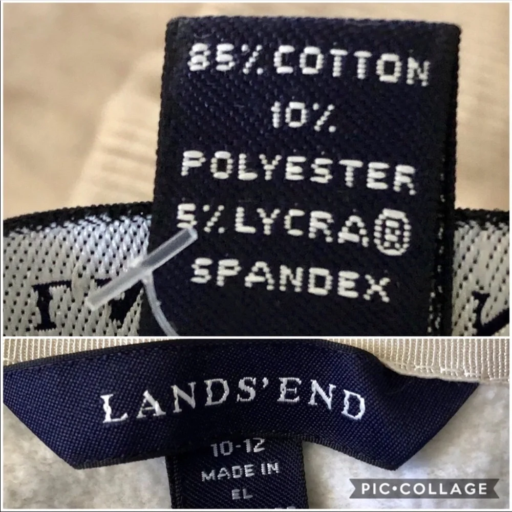 Land’s End Off White Lightweight Zipper Jacket size M